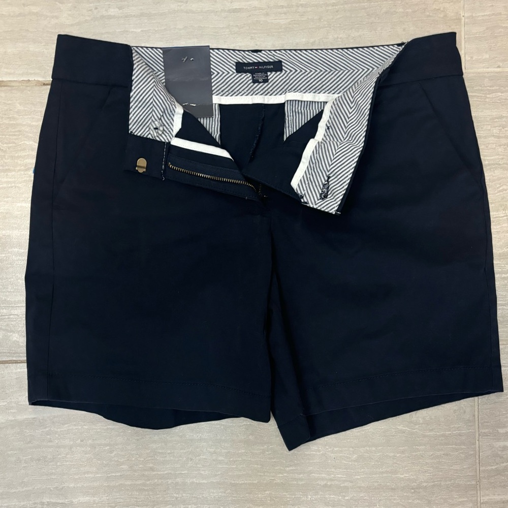 Tommy Hilfiger Women’s Navy Blue Khaki Shorts Size 10
